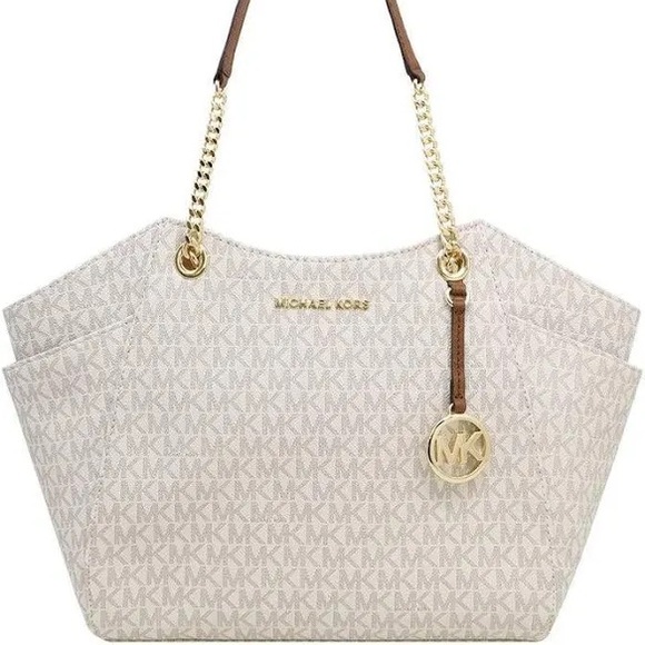 Jet Set Signature Logo Shoulder Bag - Picture 1 of 8